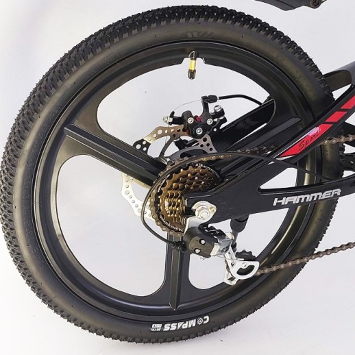 Гірський велосипед HAMMER VA210 MG чорно-червоний колеса 20'' магнієві диски
