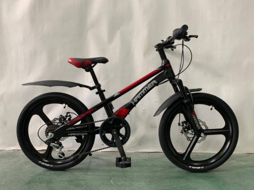 Гірський велосипед HAMMER VA210 MG чорно-червоний колеса 20'' магнієві диски