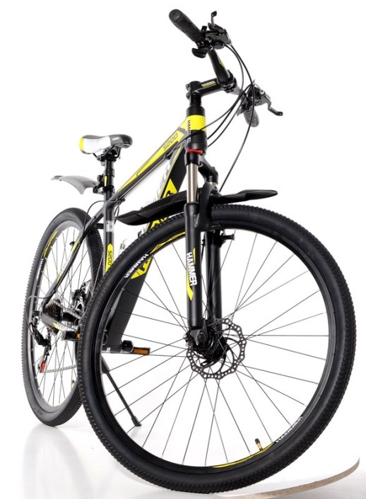 Гірський велосипед S200 HAMMER чорно-жовтий колеса 29’’х2,25 рама 19’’