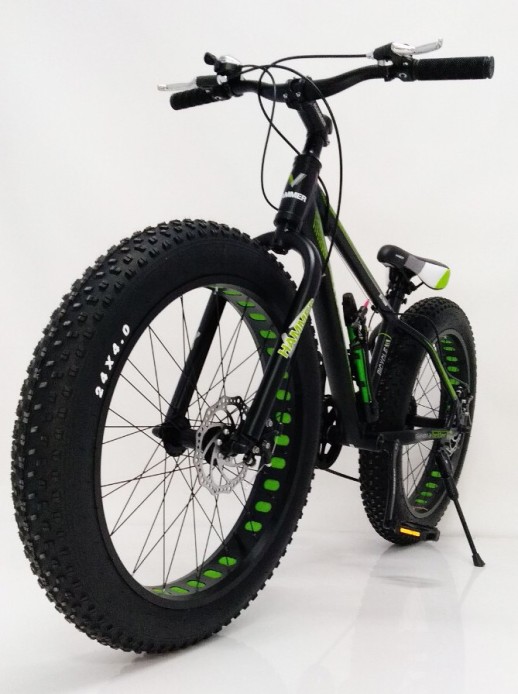 Велосипед "S800 HAMMER EXTRIME" Колёса 24’’х4,0. Алюминиевая рама 15’  черно-синий