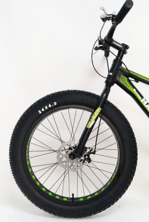 Велосипед "S800 HAMMER EXTRIME" Колёса 24’’х4,0. Алюминиевая рама 15’  черно-синий