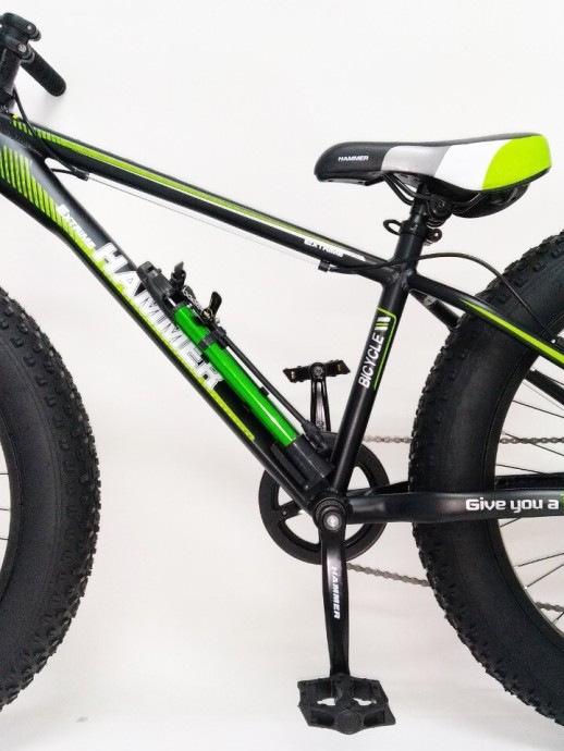 Велосипед "S800 HAMMER EXTRIME" Колёса 24’’х4,0. Алюминиевая рама 15’  черно-синий