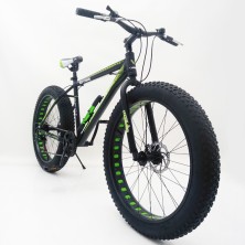 Гірський велосипед S800-MAX HAMMER EXTRIME чорно-зелений колеса 26’’х4,0 алюмінієва рама 19’’