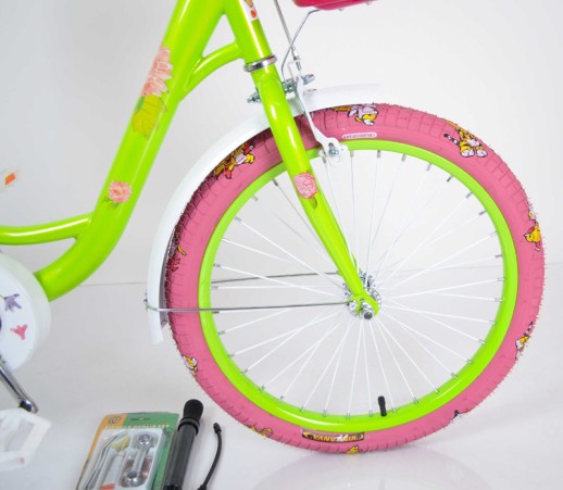 Велосипед дитячий двоколісний ROSES 20'' зелений