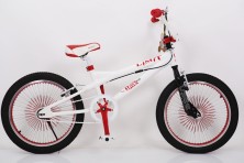 Детский велосипед "BMX-20"алюминиевый белый