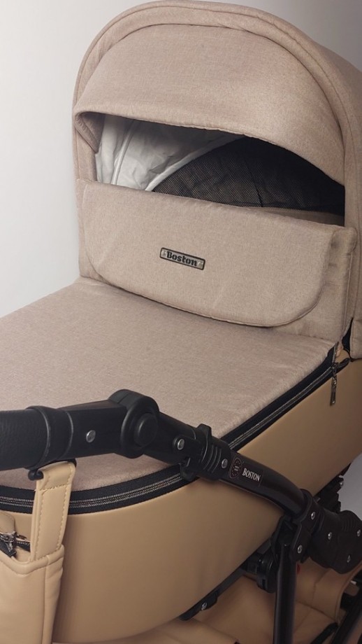 Коляска дитяча BOSTON 2В1 екошкіра текстиль