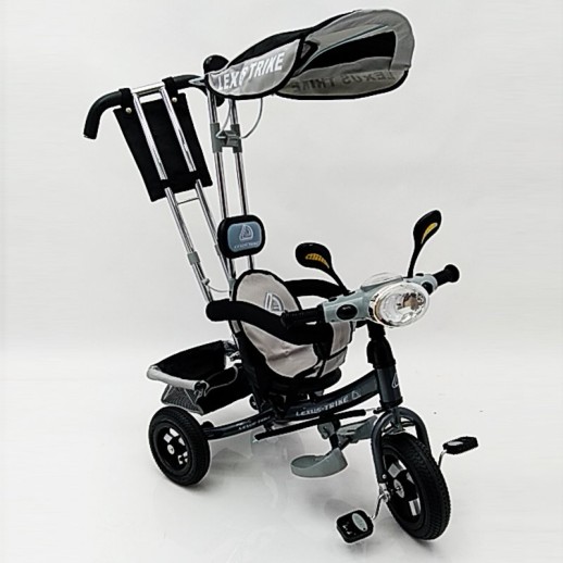 Велосипед дитячий триколісний WS862AW-M Сірий (світиться фара)колесо  8/10