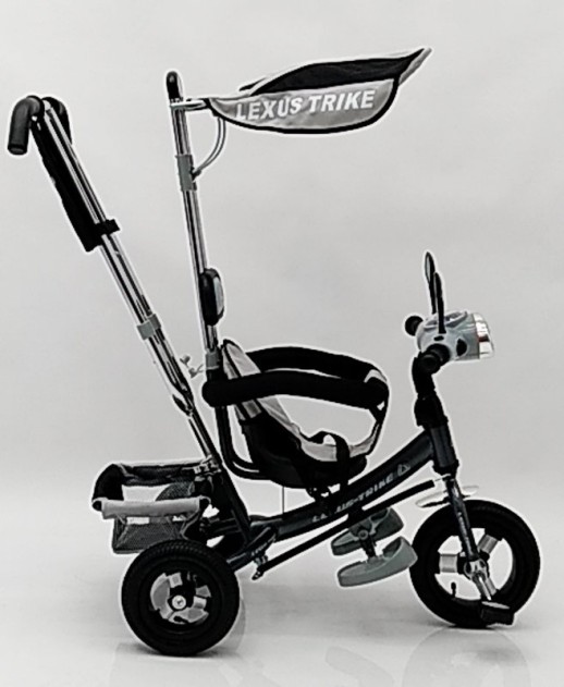 Велосипед дитячий триколісний WS862AW-M Сірий (світиться фара)колесо  8/10