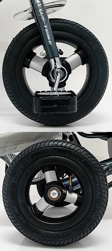 Велосипед дитячий триколісний WS862AW-M Сірий (світиться фара)колесо  8/10