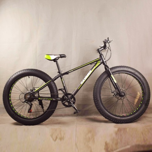 Гірський велосипед S800 HAMMER EXTRIME чорно-зелений колеса 26’’х4,0 алюмінієва рама 17’’