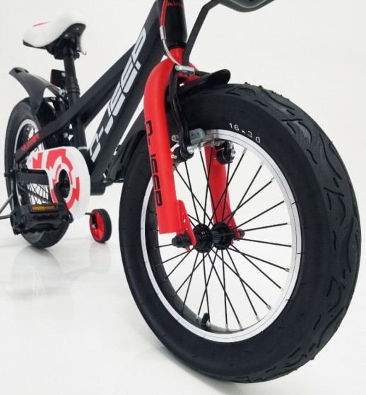 Велосипед двоколісний дитячий D-JEEP 16'' чорно-червоний