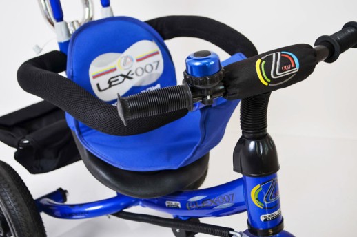 Велосипед дитячий триколісний Lex-007 (12/10 AIR wheels) Blue синій