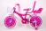 Розовый Велосипед для девочки от 7 лет  "BARBIE-18" Барби с Багажником для кукол и страховочными колесами