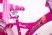 Розовый Велосипед для девочки от 7 лет  "BARBIE-18" Барби с Багажником для кукол и страховочными колесами
