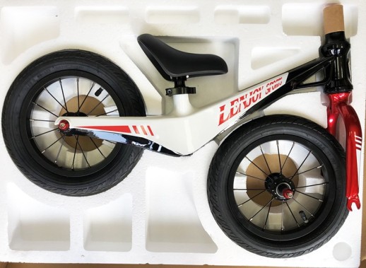 Біговел Lenjoy S400 12 дюймів біло-чорний магнієва рама та вилка