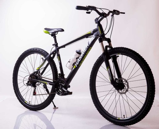 Гірський велосипед S200 HAMMER чорно-зелений колеса 29’’х2,25 рама 19’’