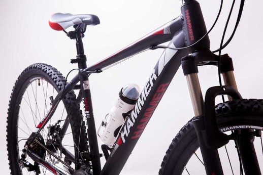 Гірський велосипед S200 HAMMER чорно-червоний колеса 29’’х2,25 рама 19’’