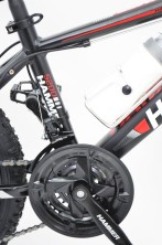 Гірський велосипед S200 HAMMER чорно-червоний колеса 20''х2,25, рама 12''