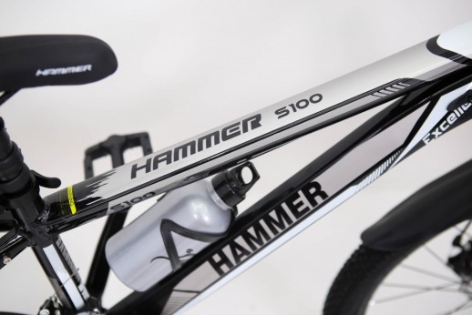 Гірський велосипед S100 HAMMER чорно-сірий колеса 26''