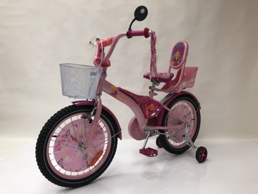 Велосипед дитячий двоколісний Racer-girl рожевий колеса 18''